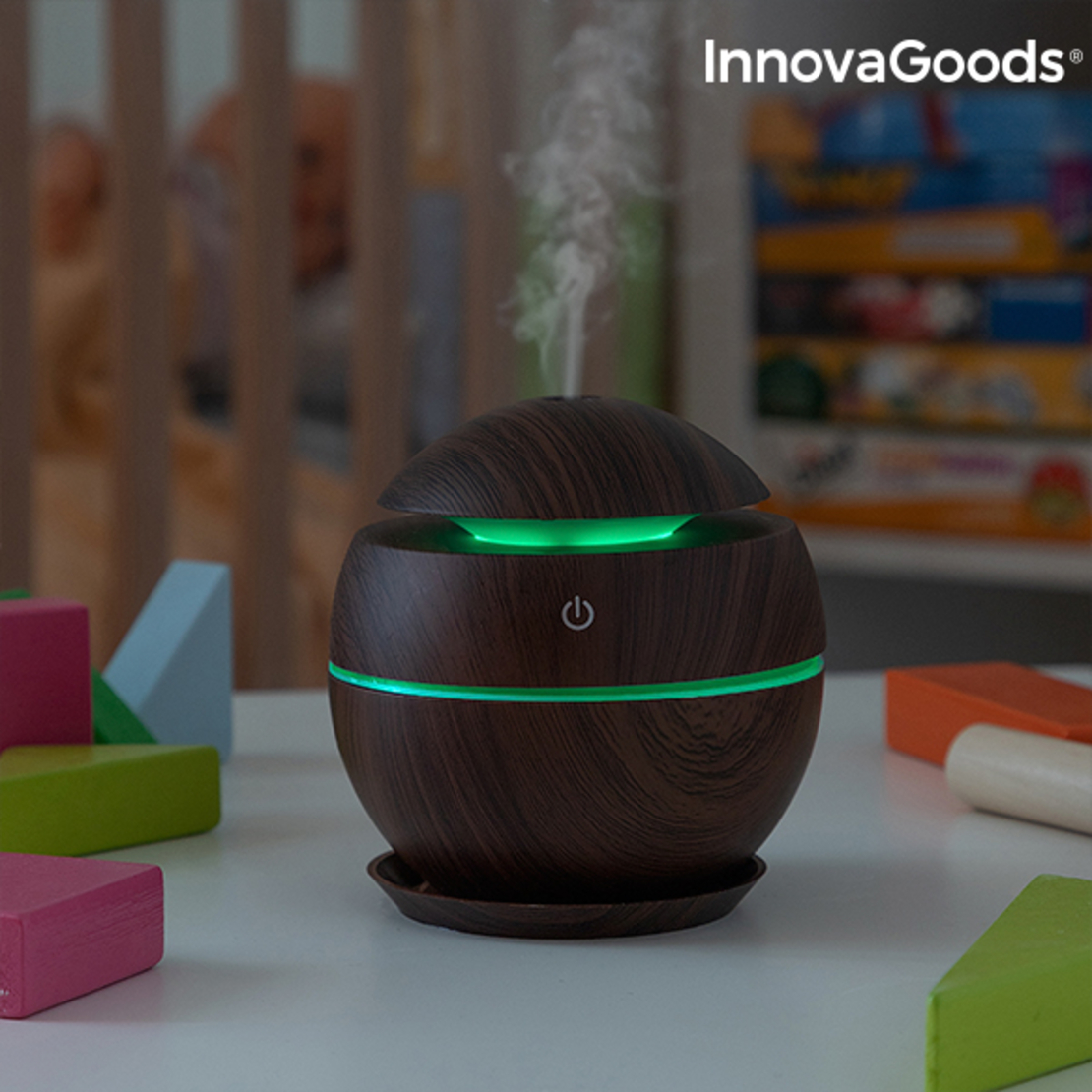 Мини Овлажнител Ароматизатор Dark Walnut InnovaGoods