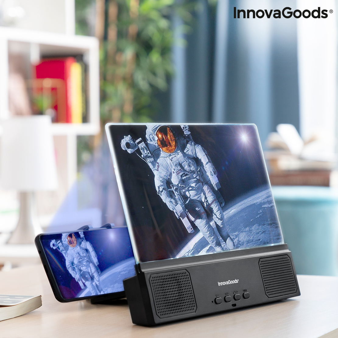 Екранен Усилвател с Тонколона за Мобилни Телефони Mobimax InnovaGoods