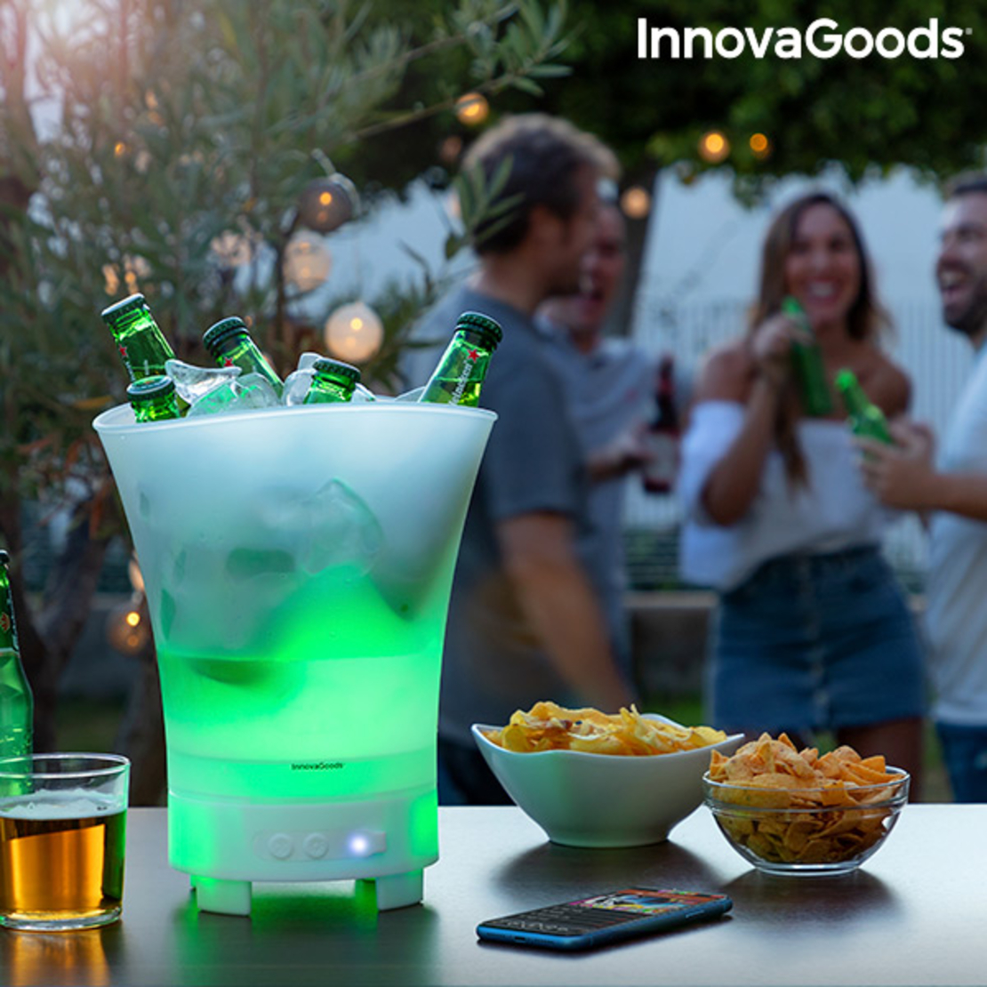 LED кофичка за лед с презареждаща се колона Sonice InnovaGoods