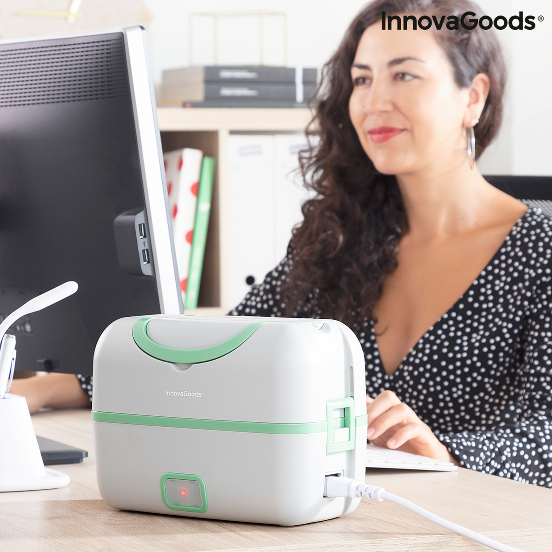 Електрическа кутия за обяд 3 в 1 с рецепти Beneam InnovaGoods