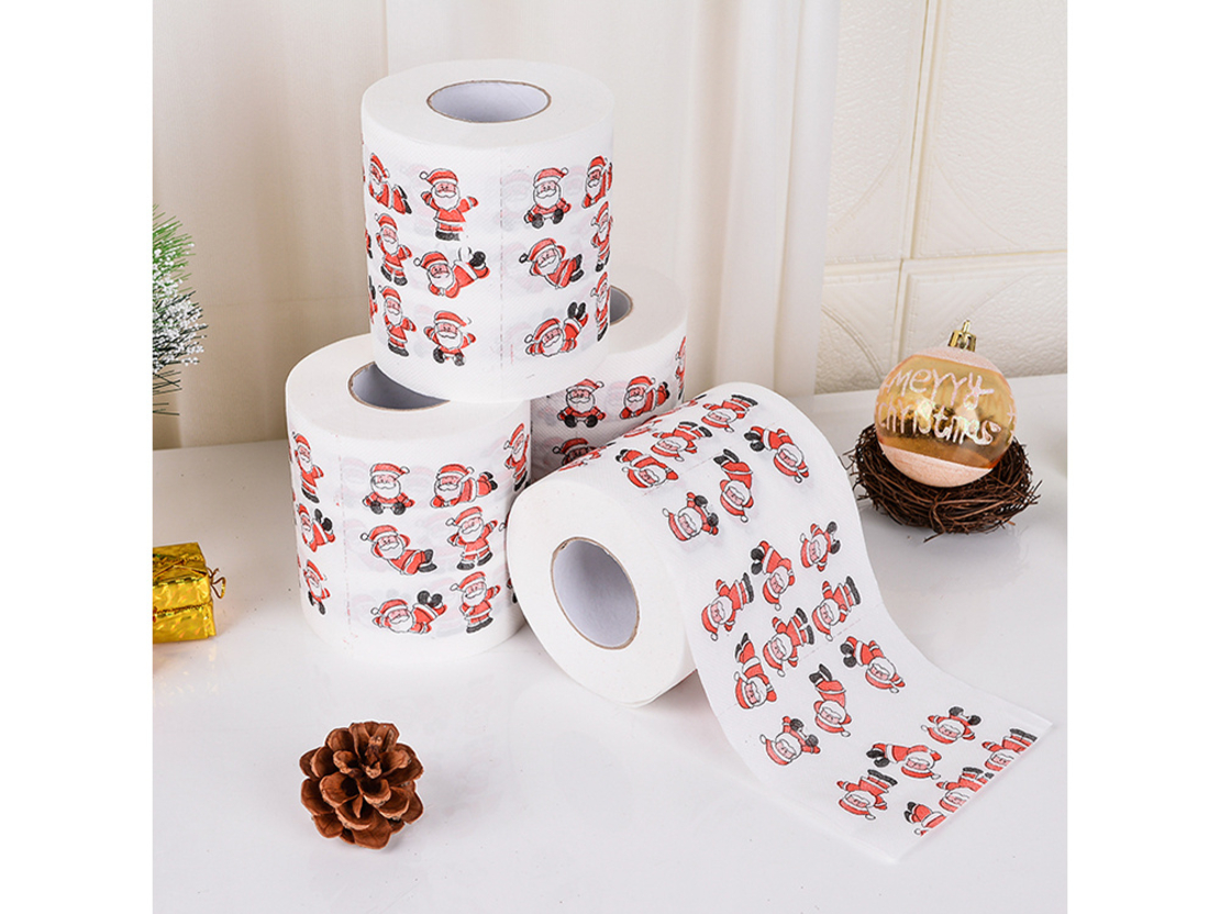 Коледна тоалетна хартия santa funny wc