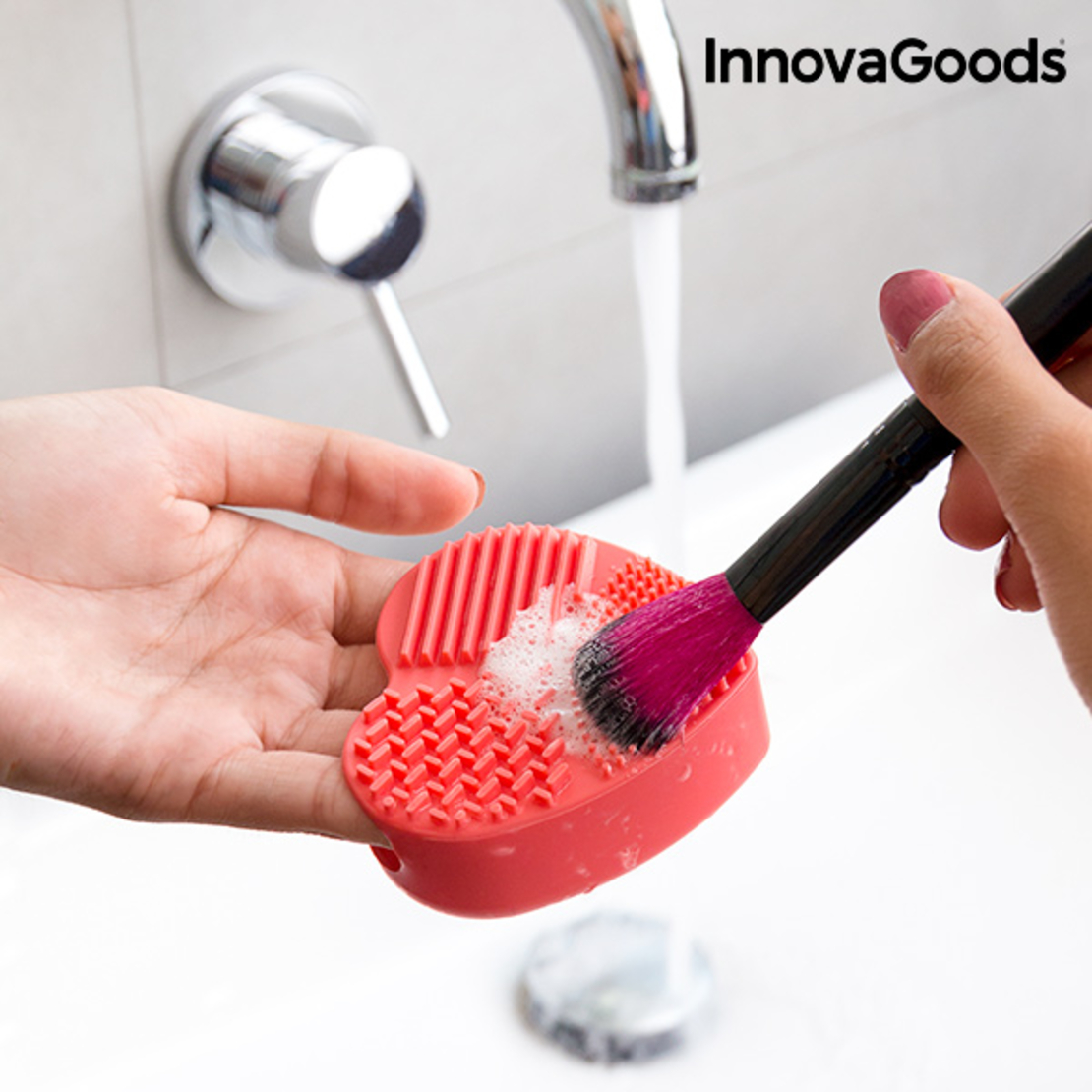 Уред за Почистване на Четки и Апликатори за Грим Heart InnovaGoods