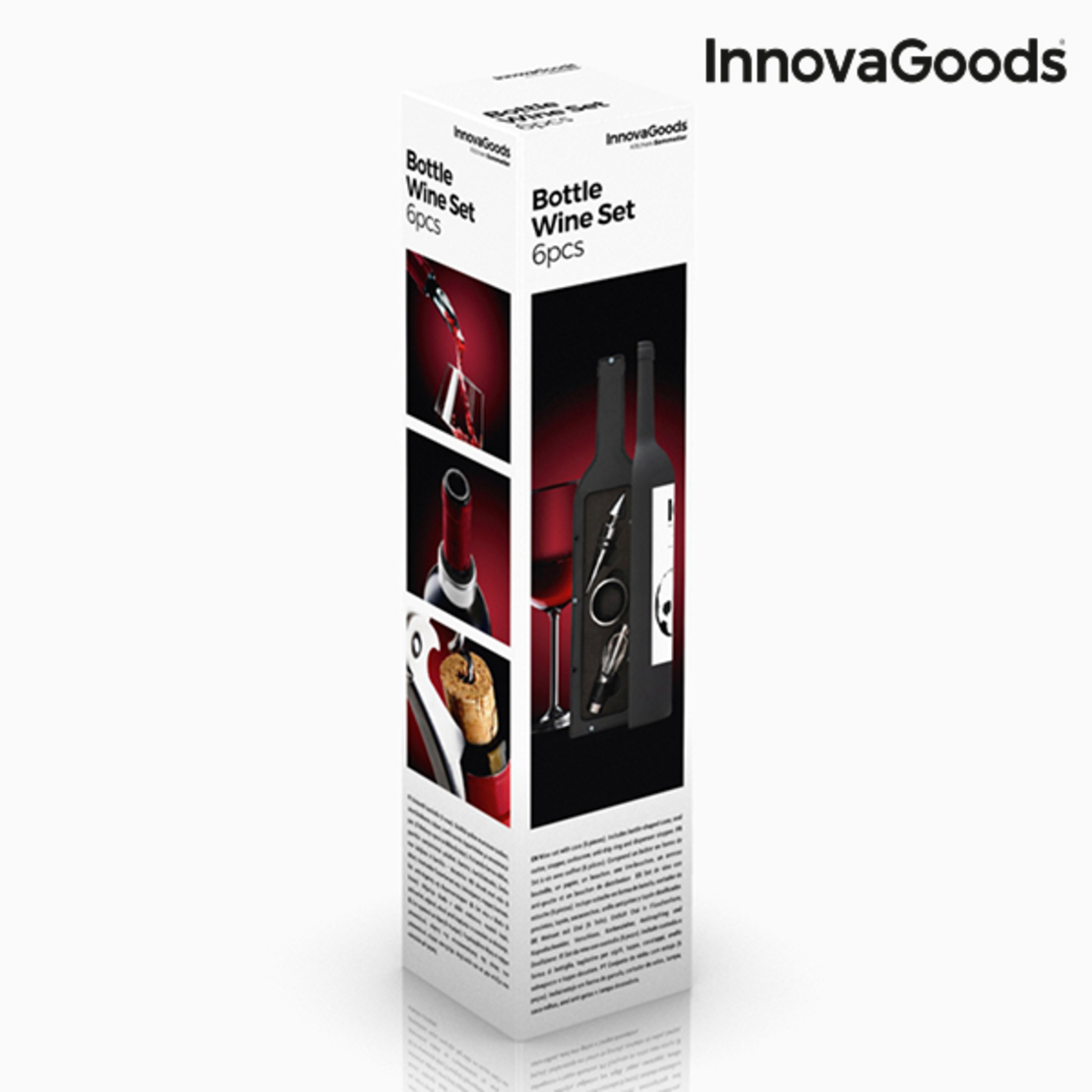 Кутия за Бутилка за Вино InnovaGoods (5 части)