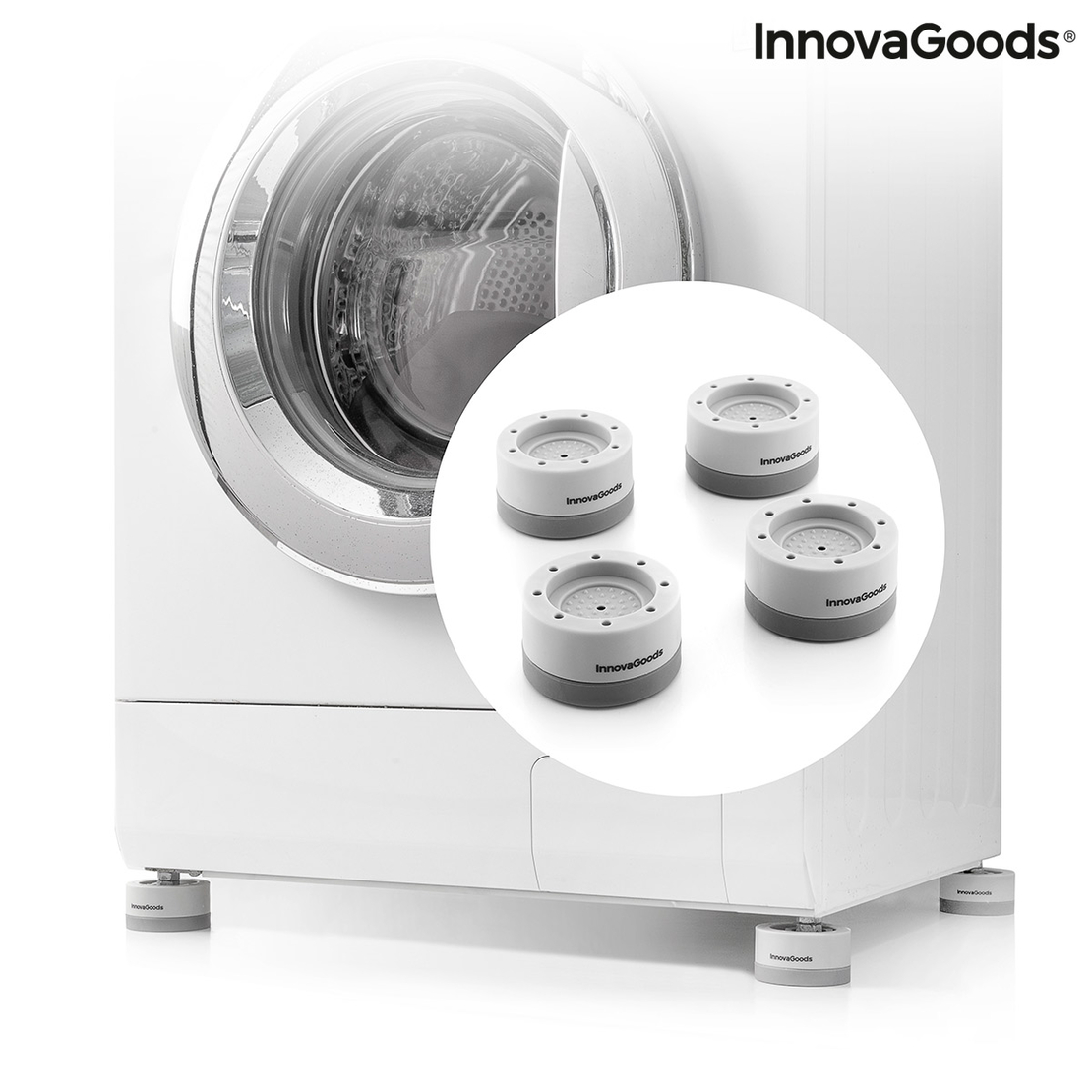 Подреждащ се комплект антивибрационни крачета Novib InnovaGoods 4 броя