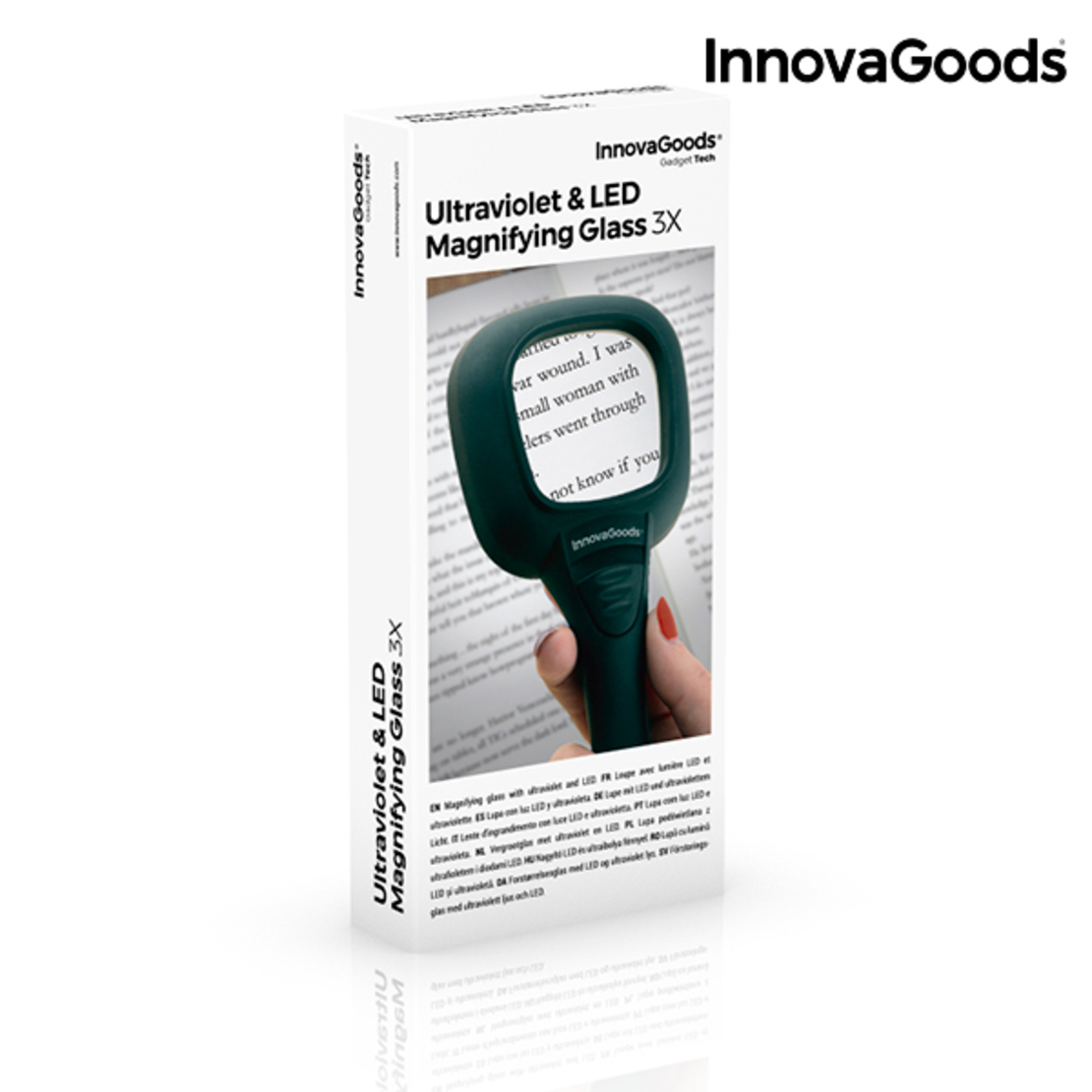 Лупа с Ултравиолетова LED Светлина 3X InnovaGoods