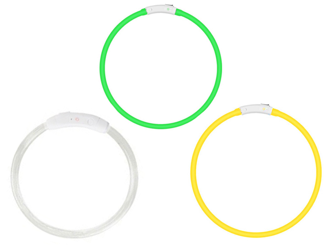 LED светещ нашийник за кучета и котки, USB регулиране