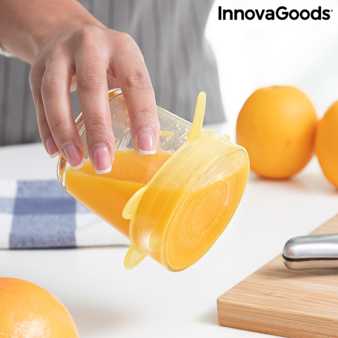 Комплект от 10 многократни и регулируеми кухненски капака Lidyc InnovaGoods