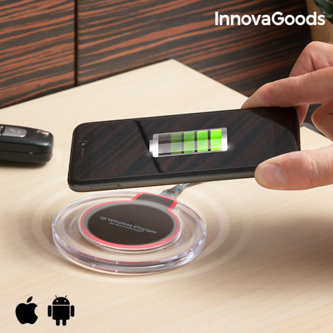 Безжично Зарядно за Смартфони Qi InnovaGoods