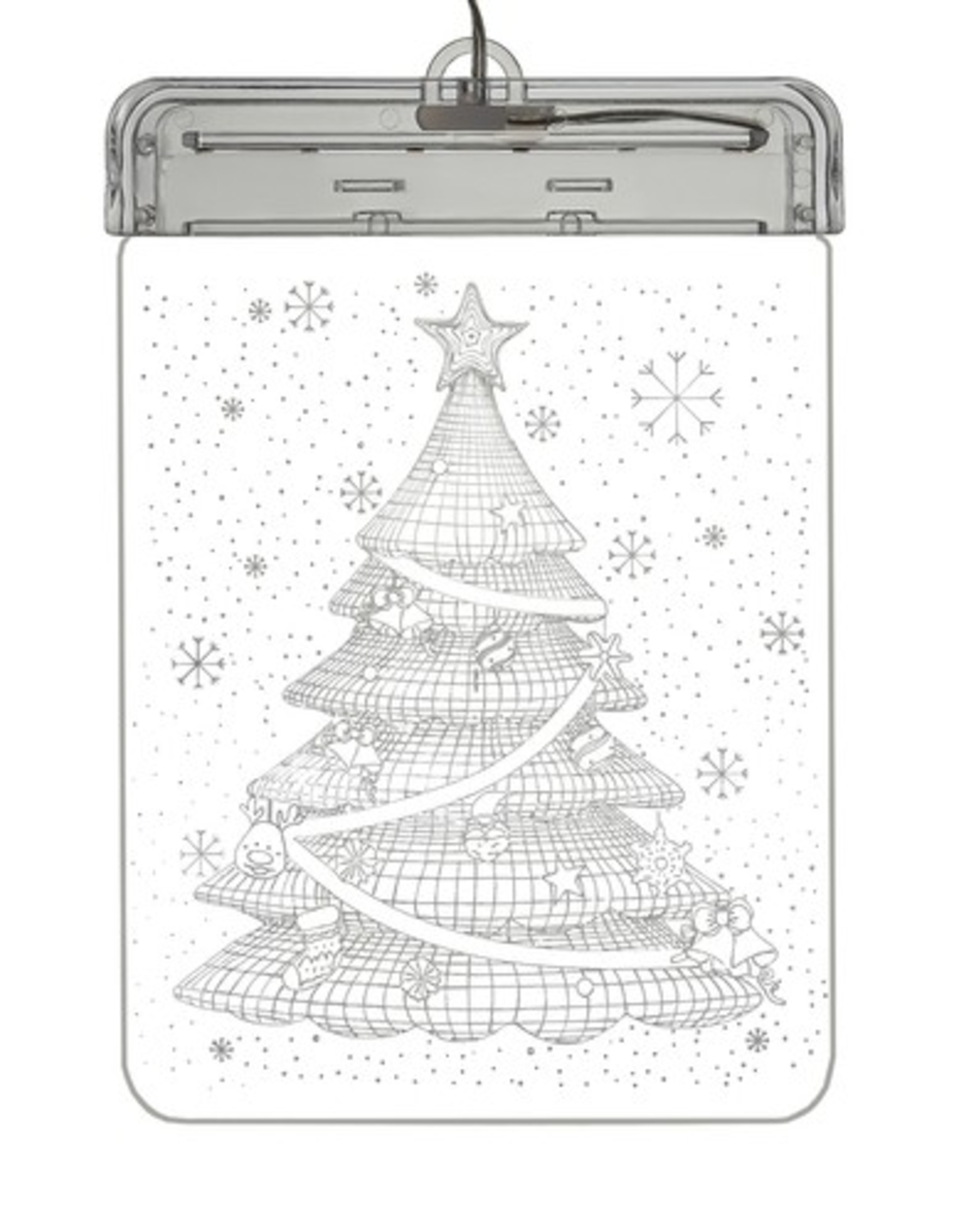 Витраж LED 3D- коледна елха