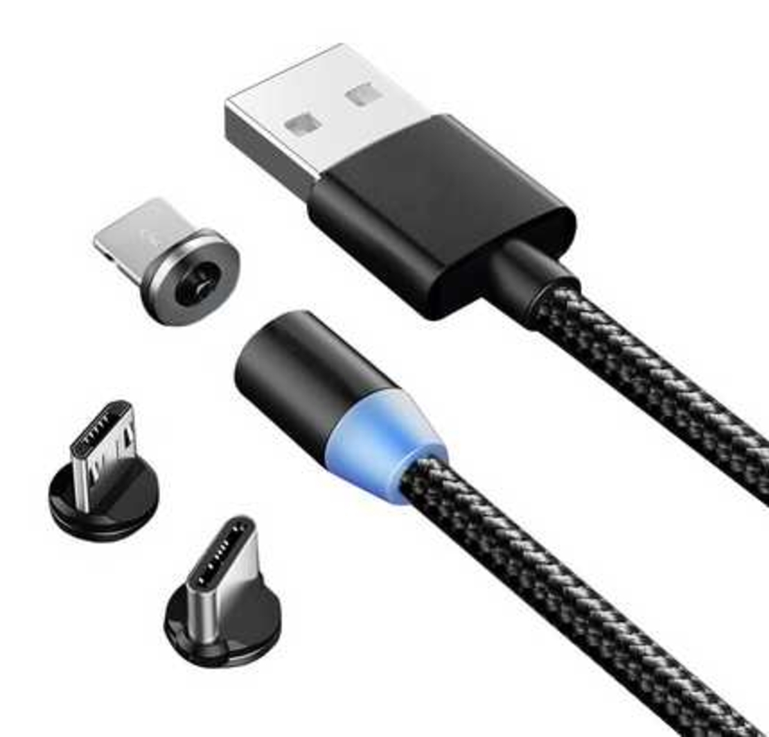 МАГНИТЕН USB КАБЕЛ ЧЕРЕН (200)
