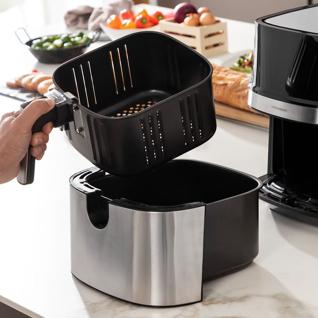 Фритюрник без Мазнина InnovaGoods Fryinn Pro 5500 Черен Неръждаема стомана 1700 W 5,5 L