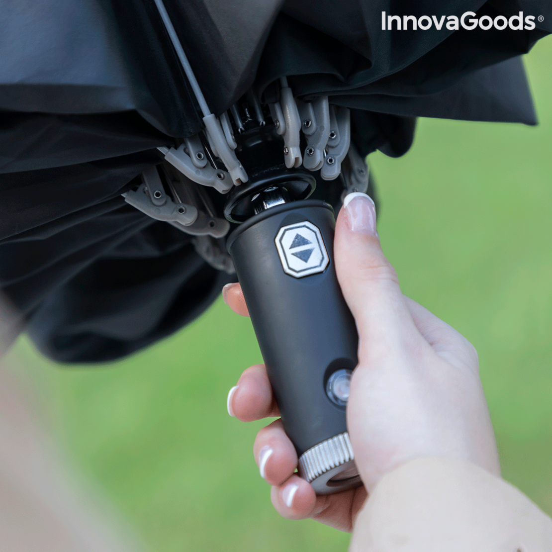 Сгъваем Чадър с Обратно Затваряне с LED Folbrella InnovaGoods