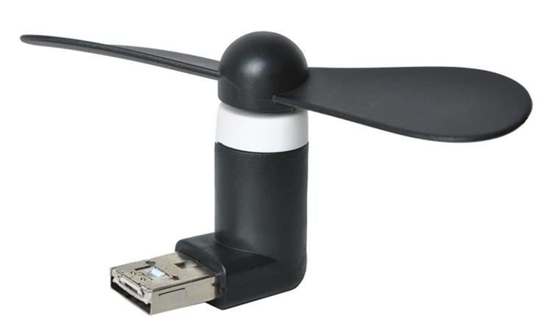 Черен микро USB вентилатор