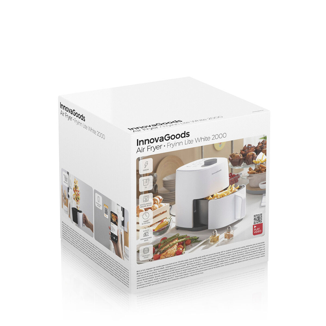 Фритюрник без Мазнина InnovaGoods Fryinn Lite 2000 Бял 1200 W 2 L