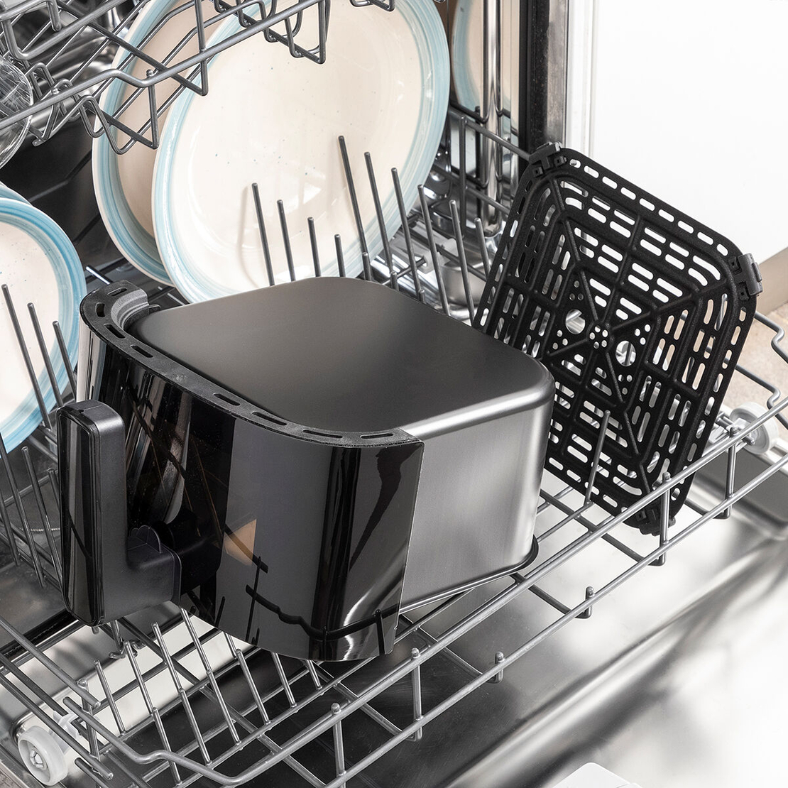 Фритюрник без Масло с Кантар InnovaGoods Fryinn Balance 5000 Черен Неръждаема стомана 1500 W 5 L