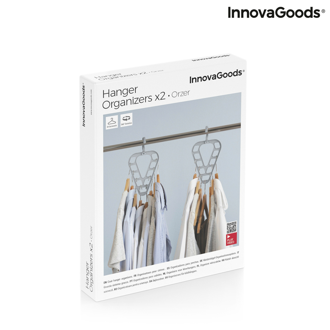 Комплект Органайзери за Закачалки Orzer InnovaGoods 2 броя