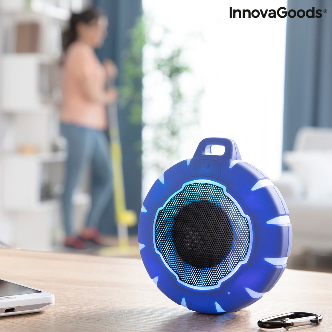 Безжична Плаваща Тонколона с LED Floaker InnovaGoods