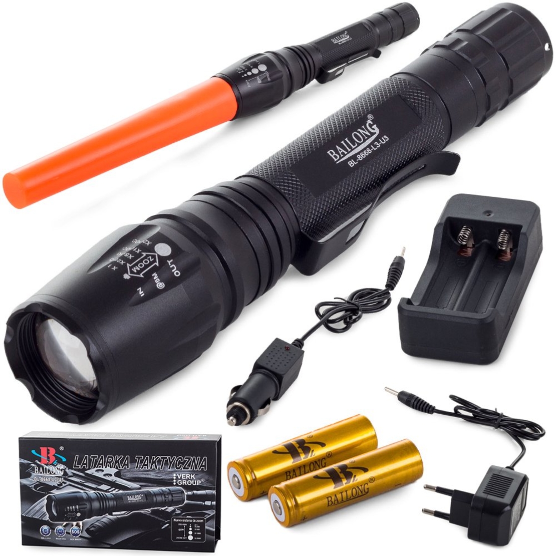 Фенер Bailong Cree Tactical Zoom Xm-L T6 8668