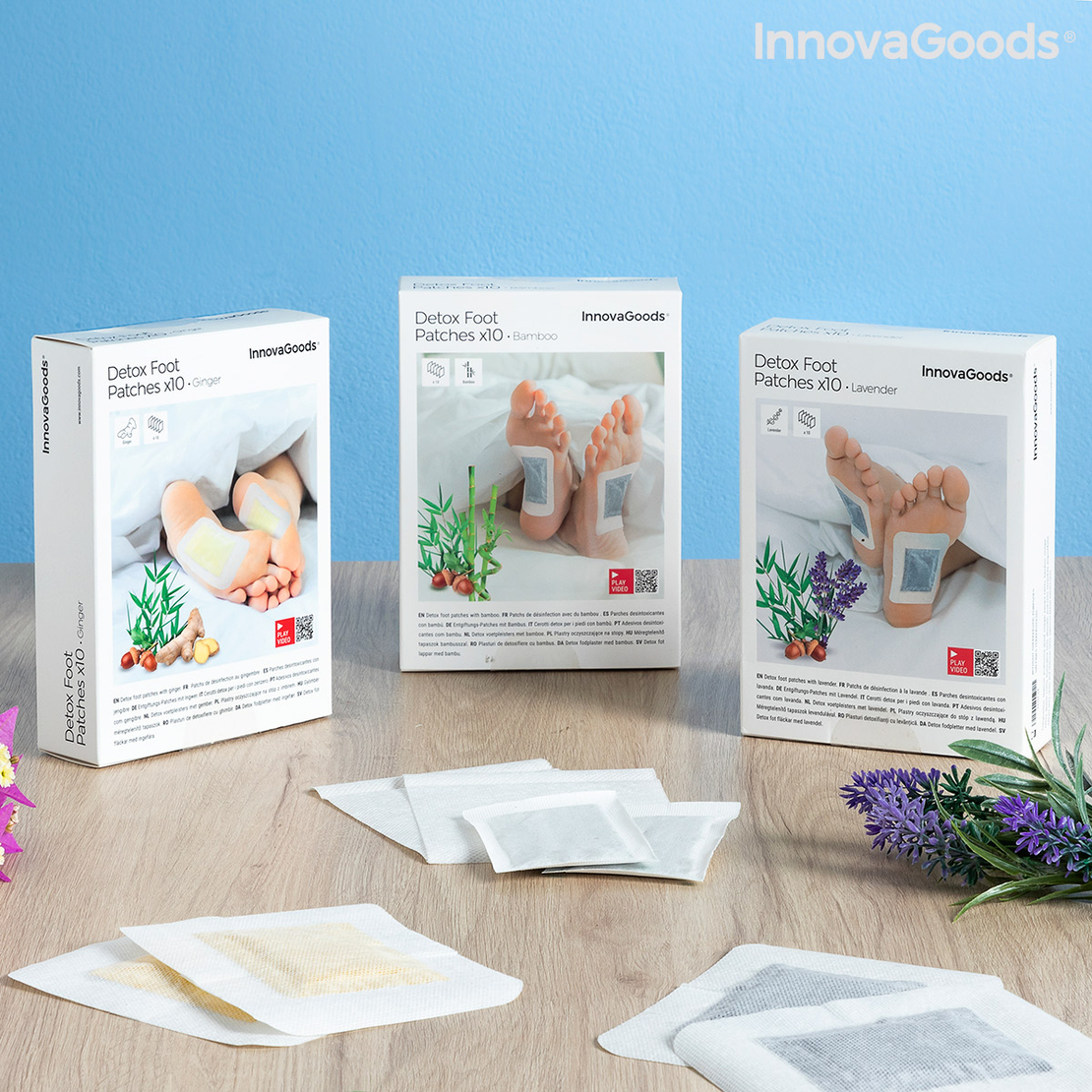 Детоксикиращи Лепенки за Крака Bamboo InnovaGoods 10 броя