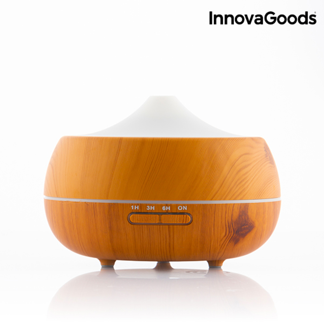 LED Овлажнител Ароматизатор Wooden-Effect InnovaGoods