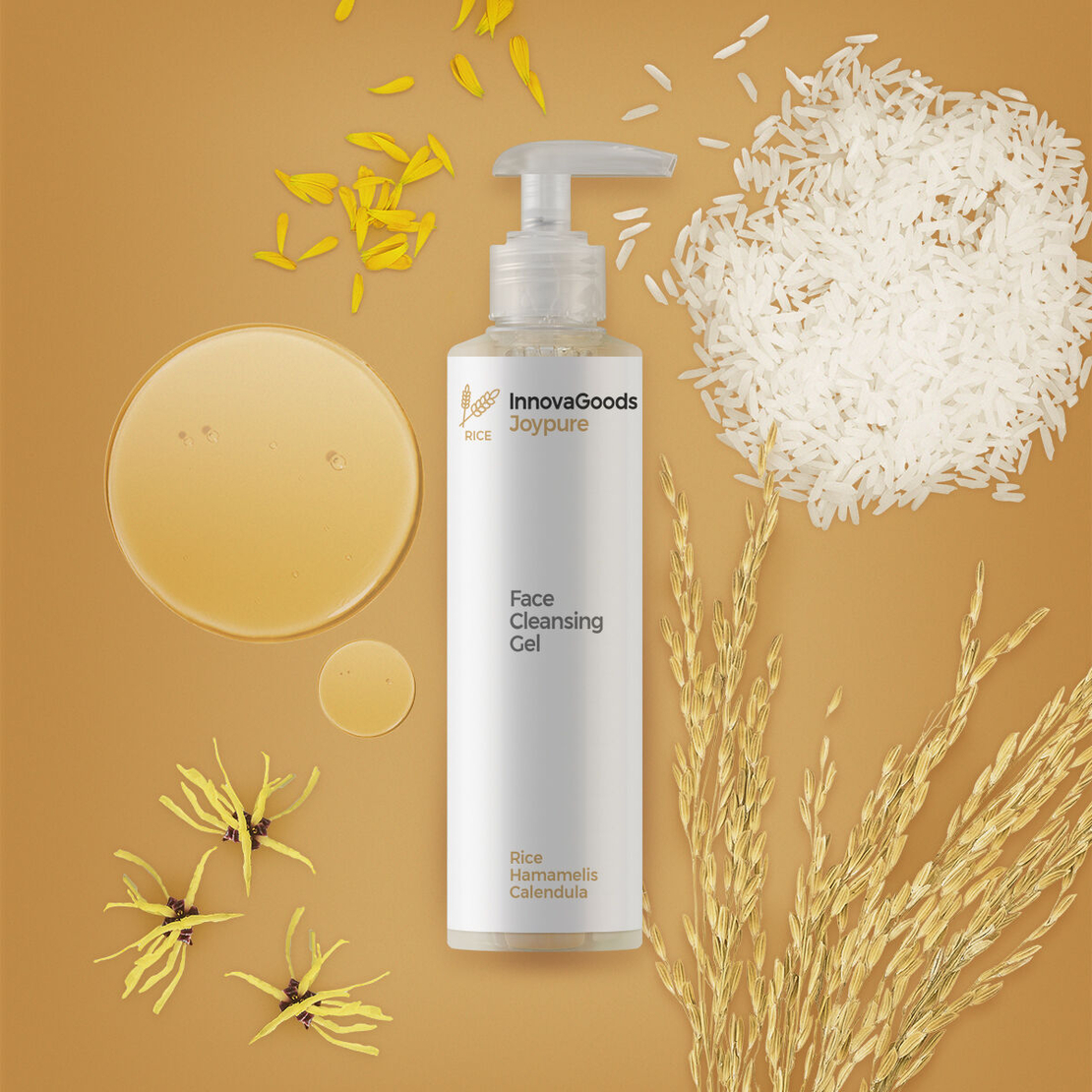 Гел за почистване на лице Rice Joypure InnovaGoods 200 ml