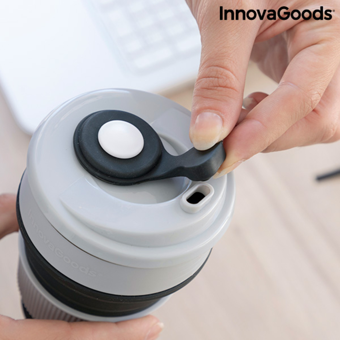 Силиконова Сгъваема Чаша Flahsie InnovaGoods
