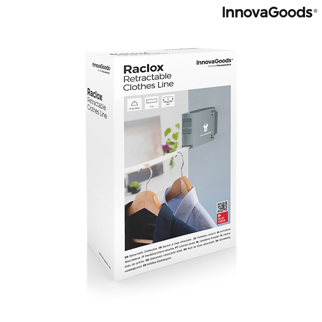 Прибиращ се Простор за Дрехи Raclox InnovaGoods