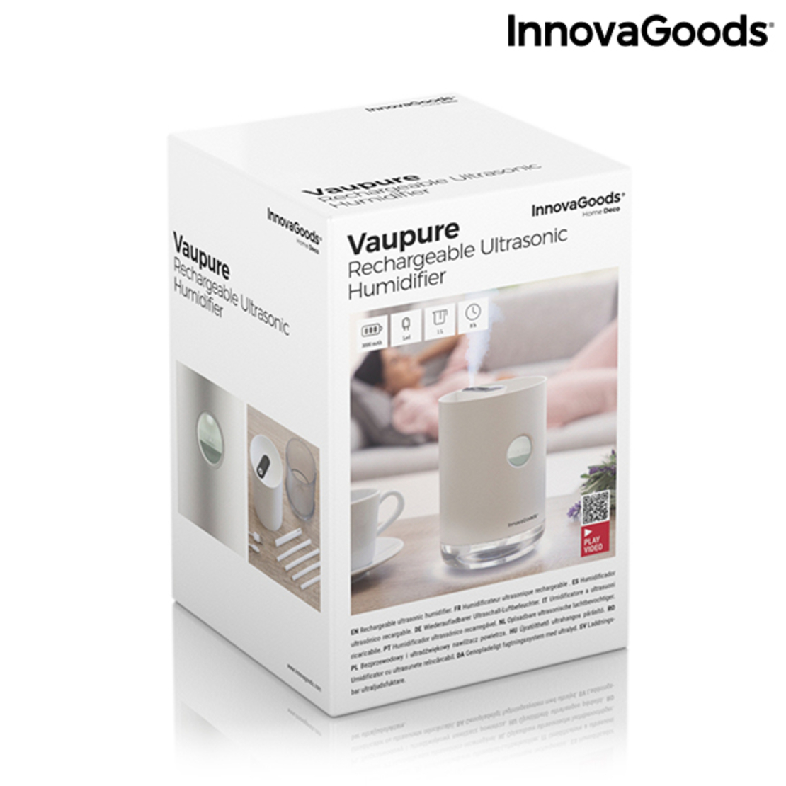 Презареждащ се Ултразвуков Овлажнител Vaupure InnovaGoods