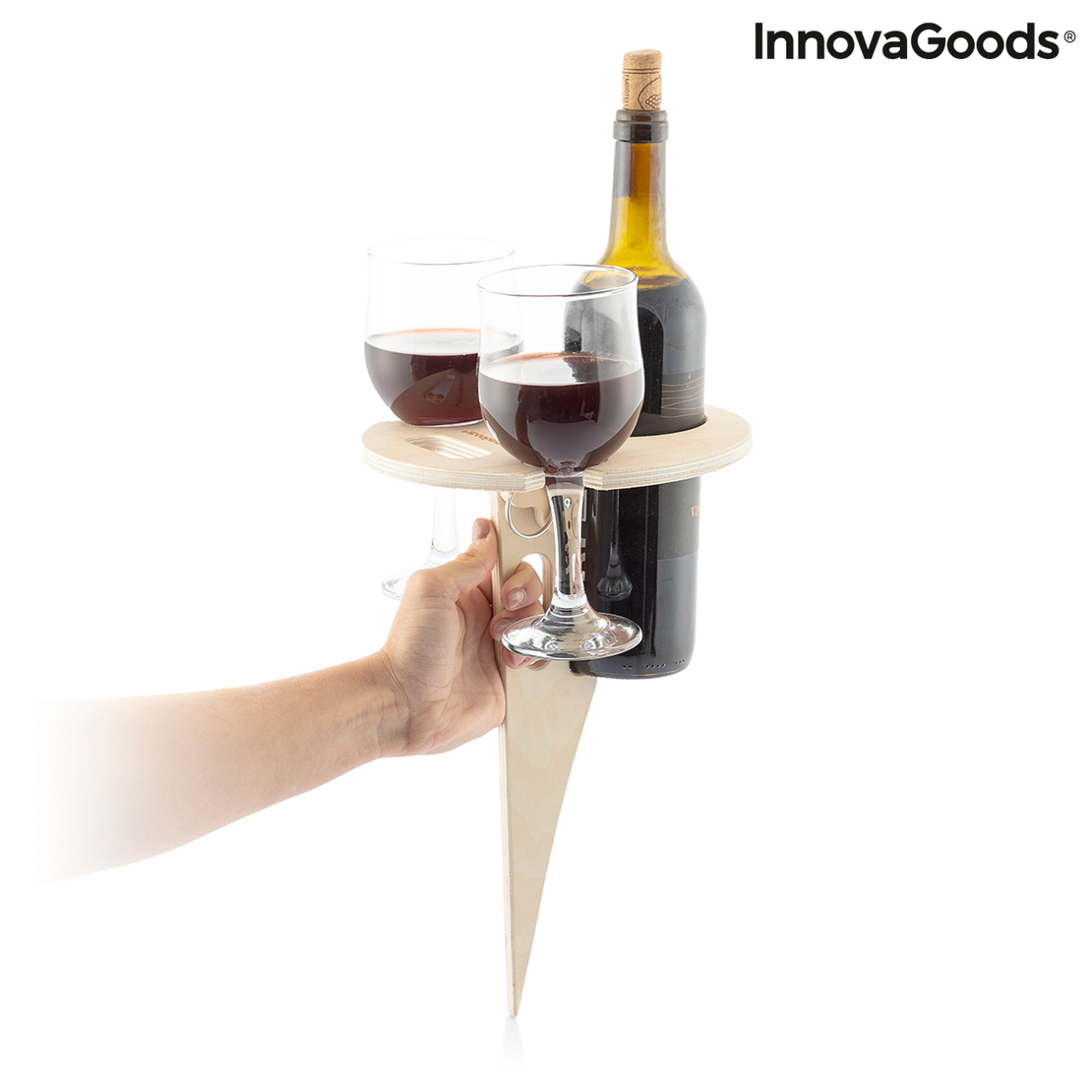 Преносима сгъваема маса за вино за открито Winnek InnovaGoods