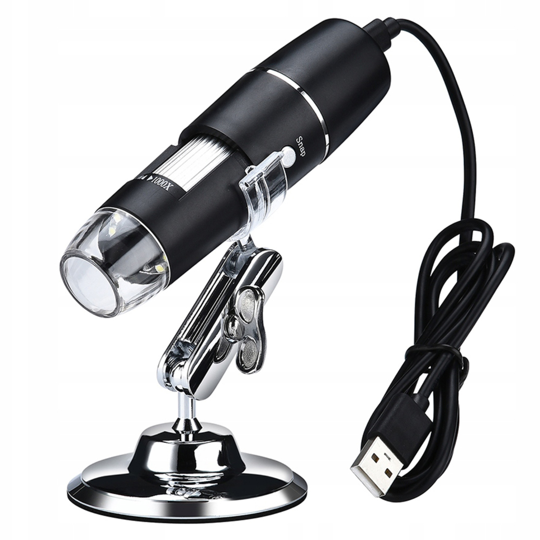 Цифров usb 8 led smd 1000x увеличение с лупа