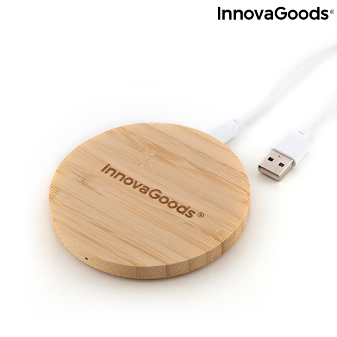 Безжично бамбуково зарядно устройство InnovaGoods