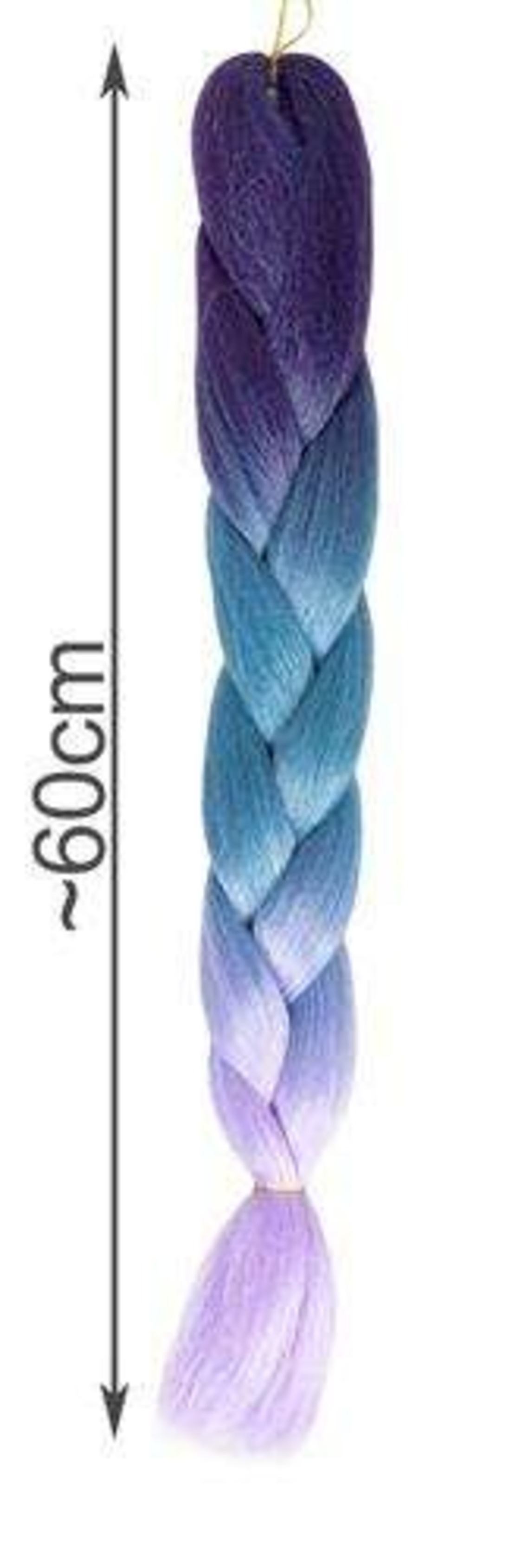 Синтетична коса ombre blue / fio плитки W10342
