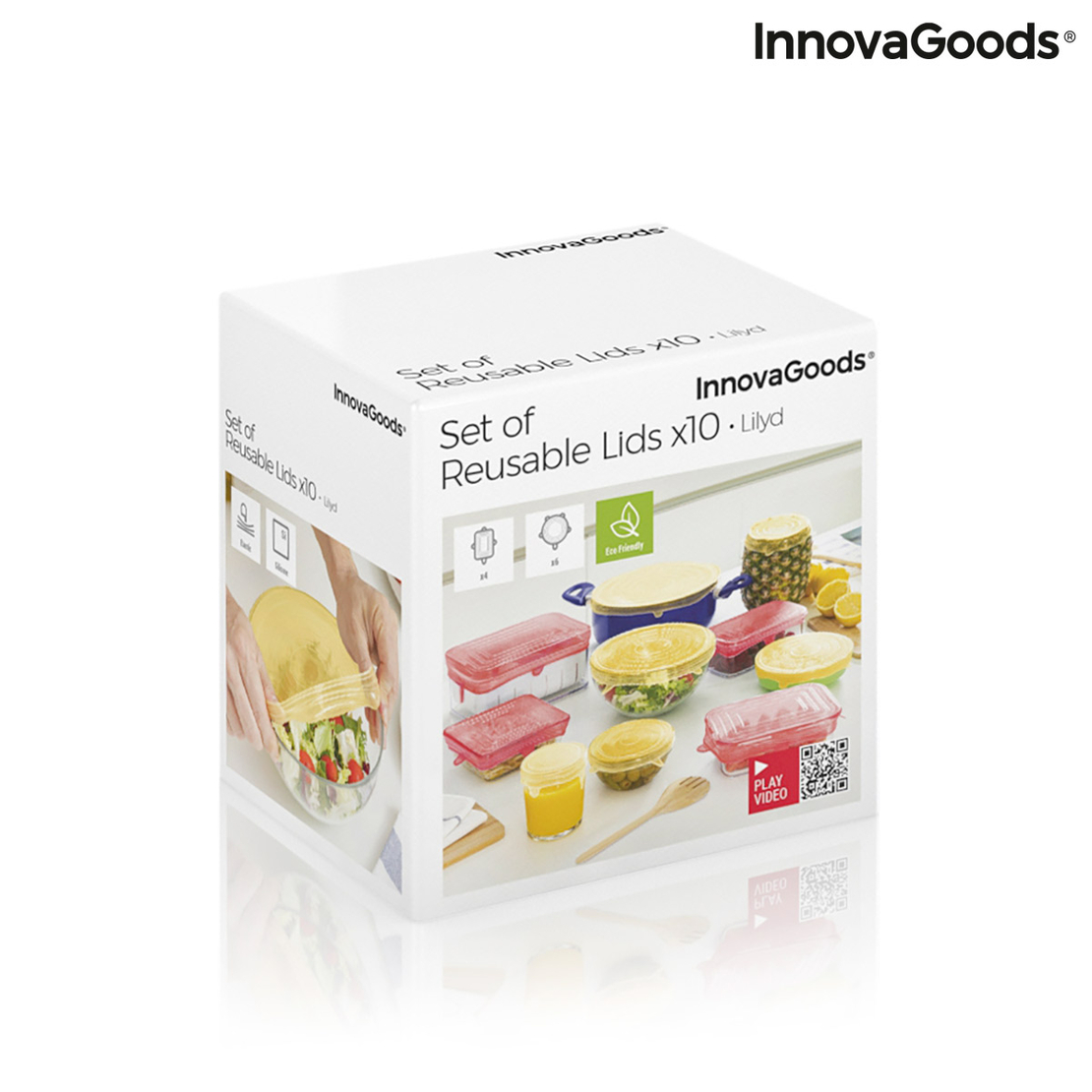 Комплект от 10 многократни и регулируеми кухненски капака Lilyd InnovaGoods