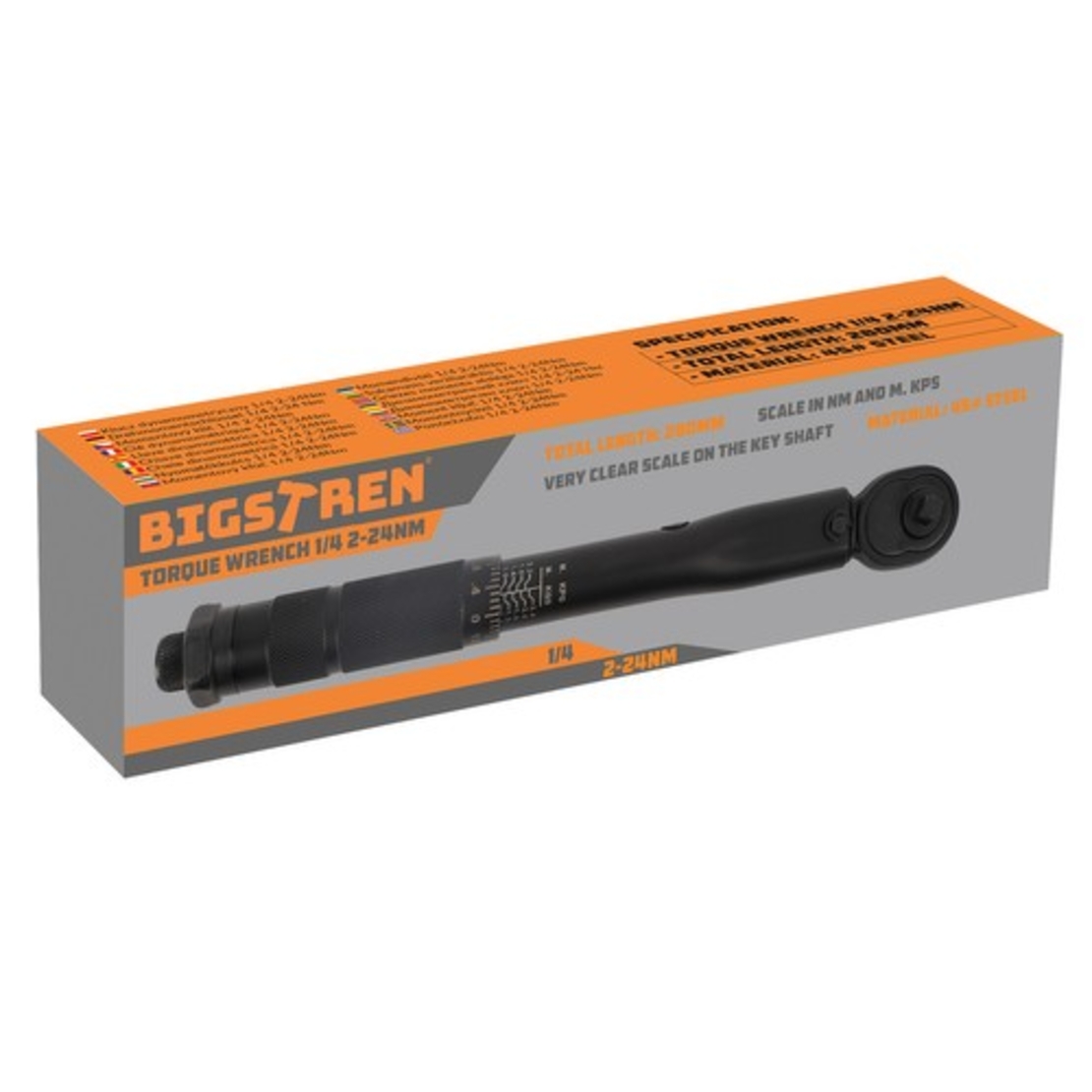 Динамометричен ключ 1/4 2-24Nm Bigstren 24591