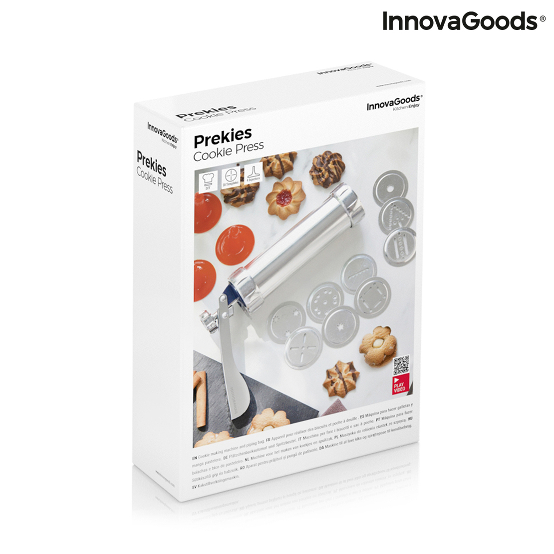 Машина за Приготвяне на Бисквити и Сладкарски Ръкав 2 в 1 Prekies InnovaGoods