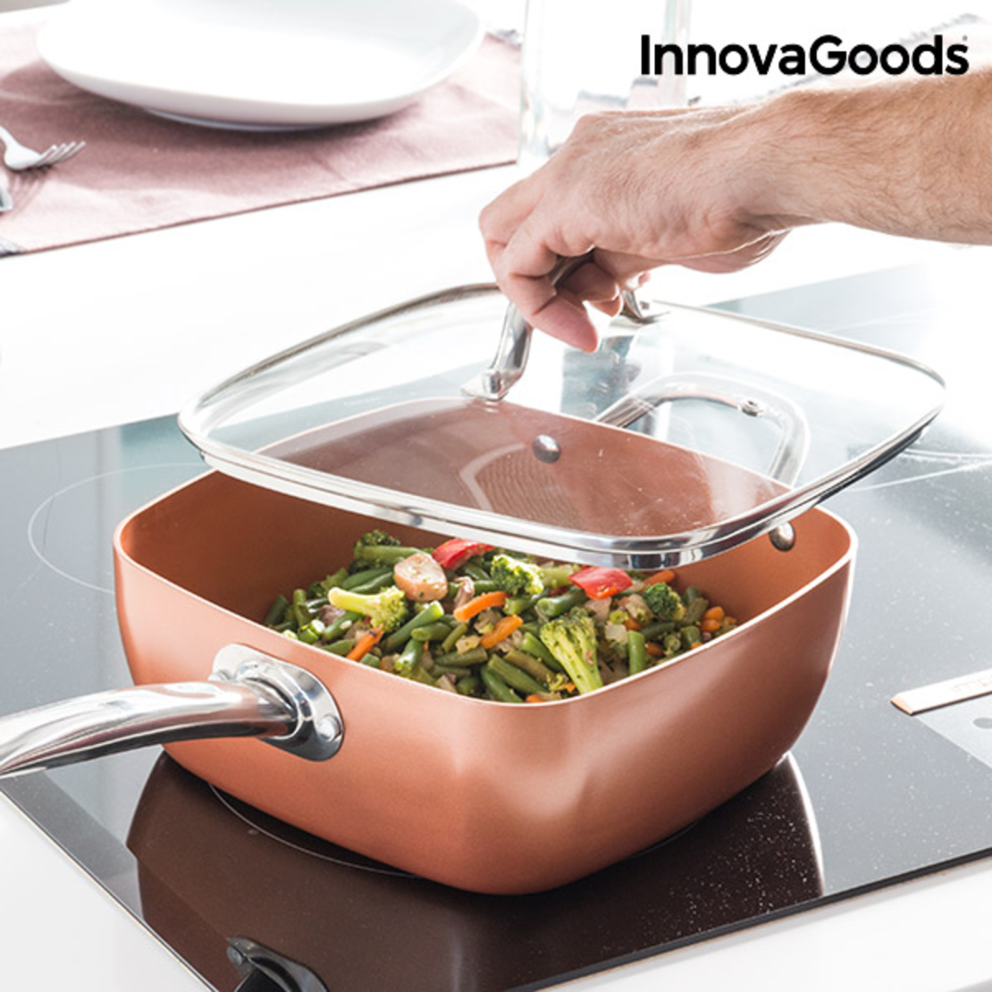 Комплект Многофункционален Тиган 5 в 1 Copper InnovaGoods (4 Части)