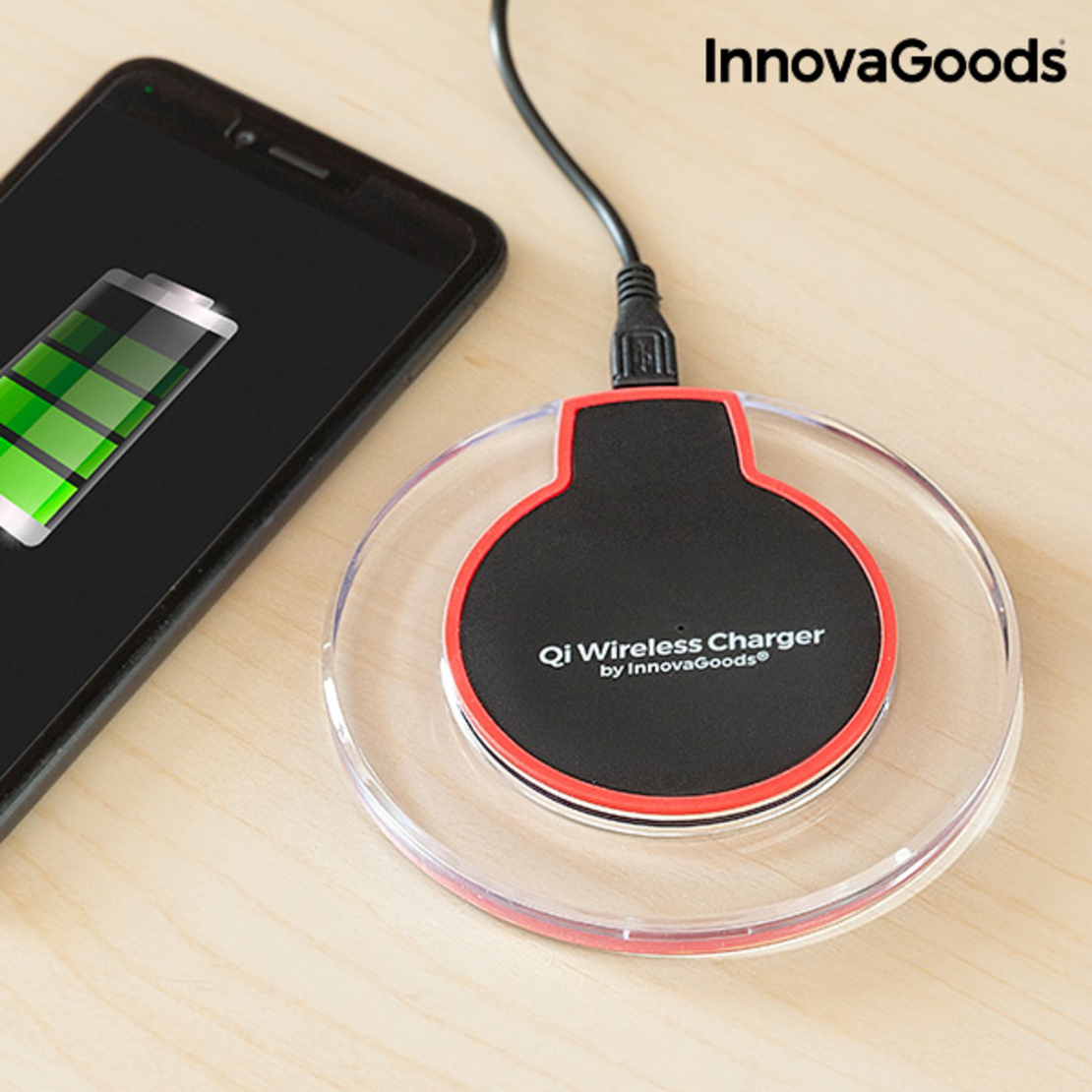 Безжично Зарядно за Смартфони Qi InnovaGoods