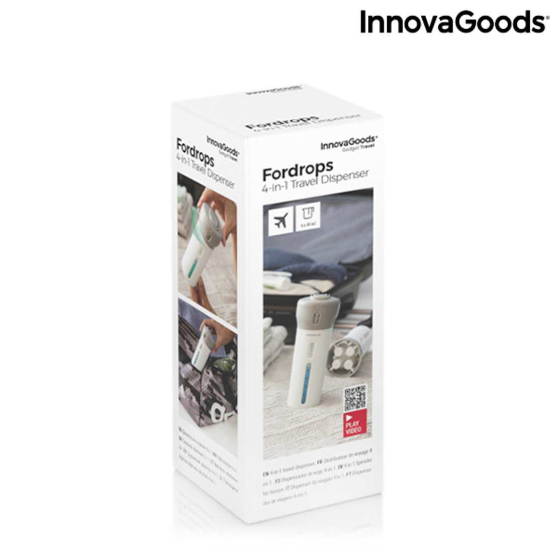 Дозатор за течности за пътуване 4 в 1 Fordrops InnovaGoods