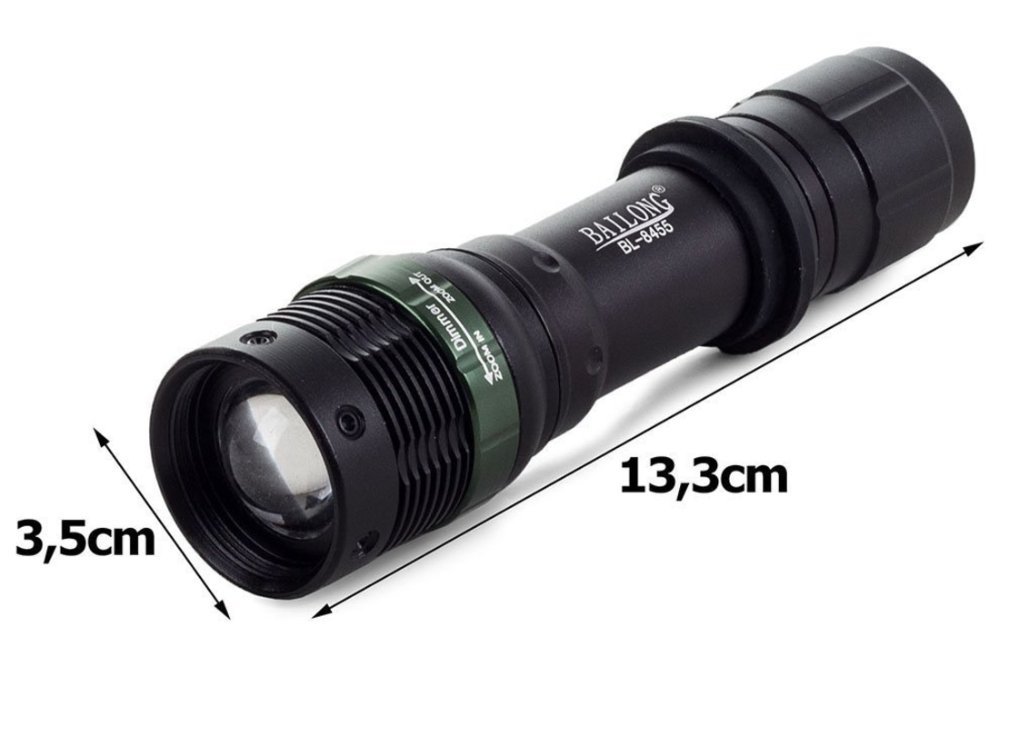 Тактическо фенерче Bailong zoom cree xml-t6 8455