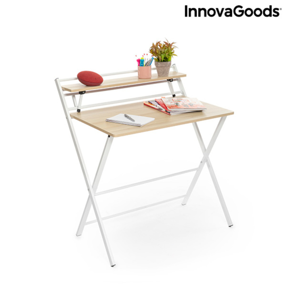 Сгъваемо бюро с рафт Tablezy InnovaGoods