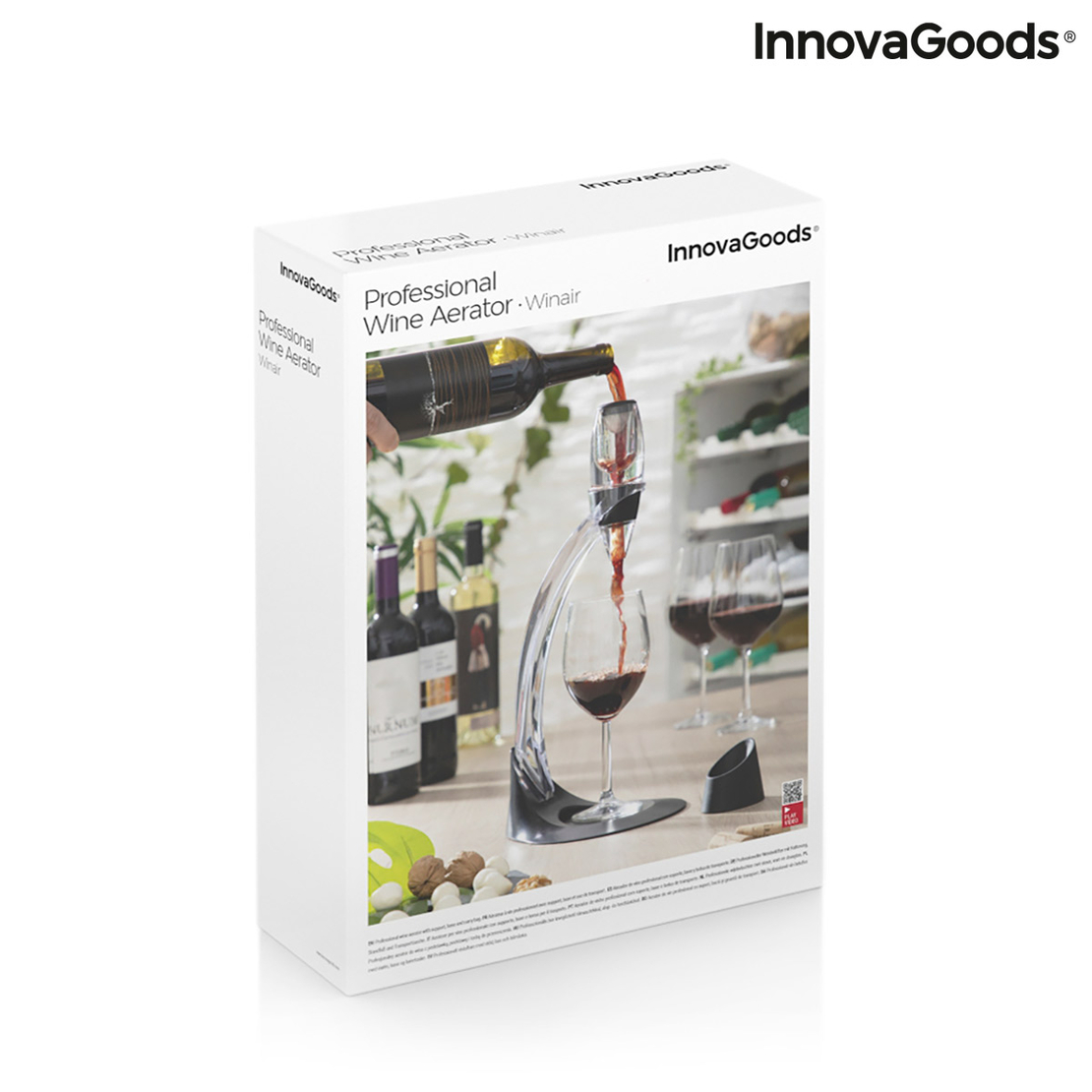 Професионален аератор за вино с поставка тип кула и основа против капене Winair InnovaGoods