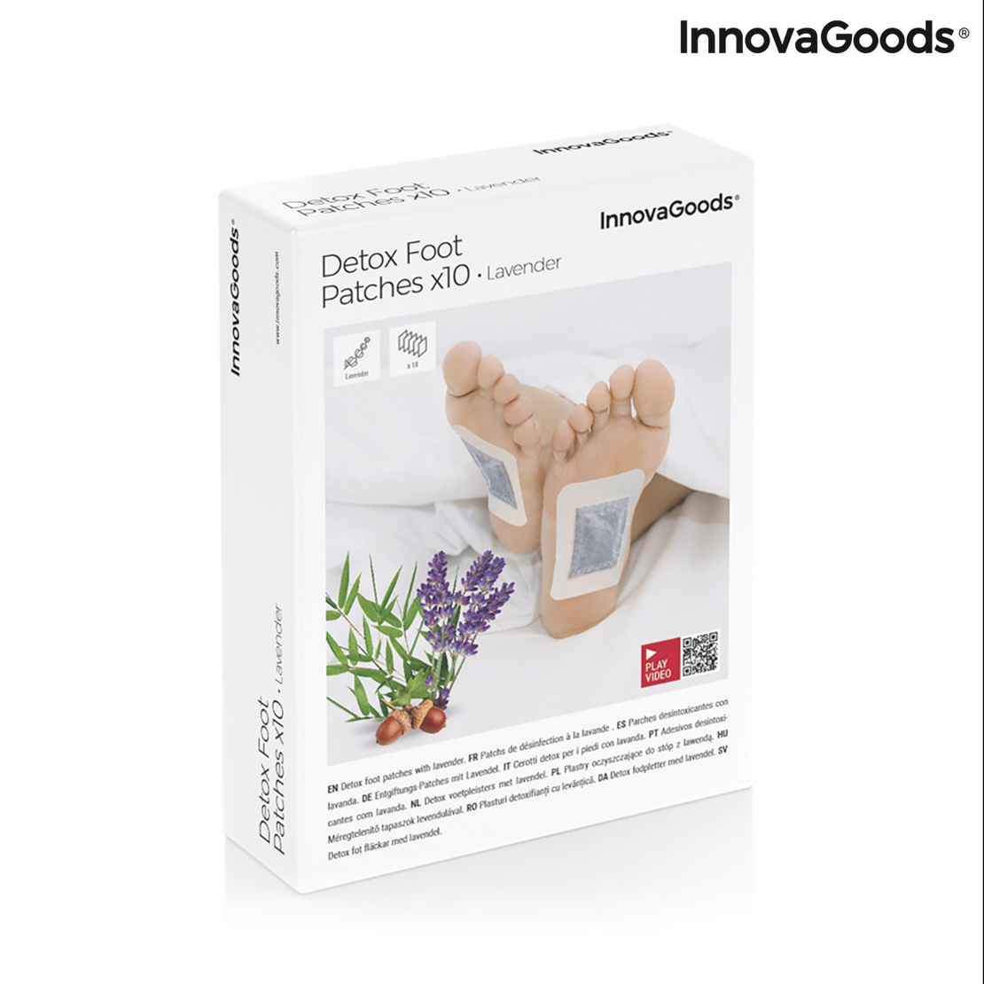 Детоксикиращи Лепенки за Крака Lavender InnovaGoods 10 броя