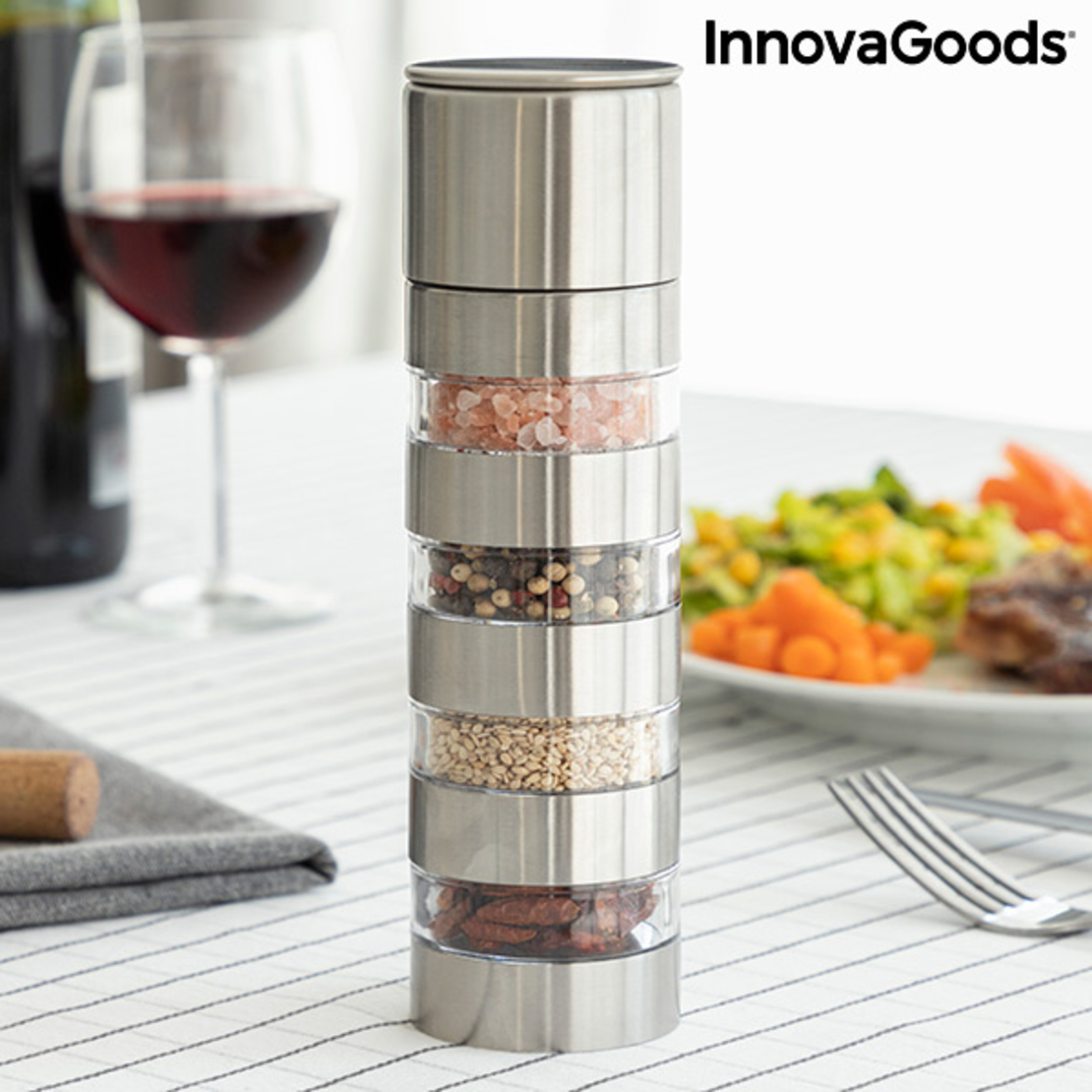 Мелница за Подправки 4 в 1 Millmix InnovaGoods