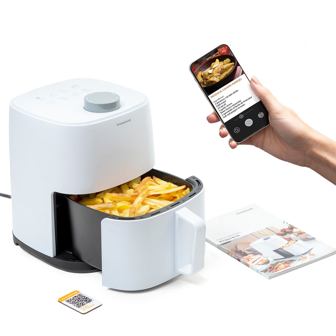 Фритюрник без Мазнина InnovaGoods Fryinn Lite 2000 Бял 1200 W 2 L