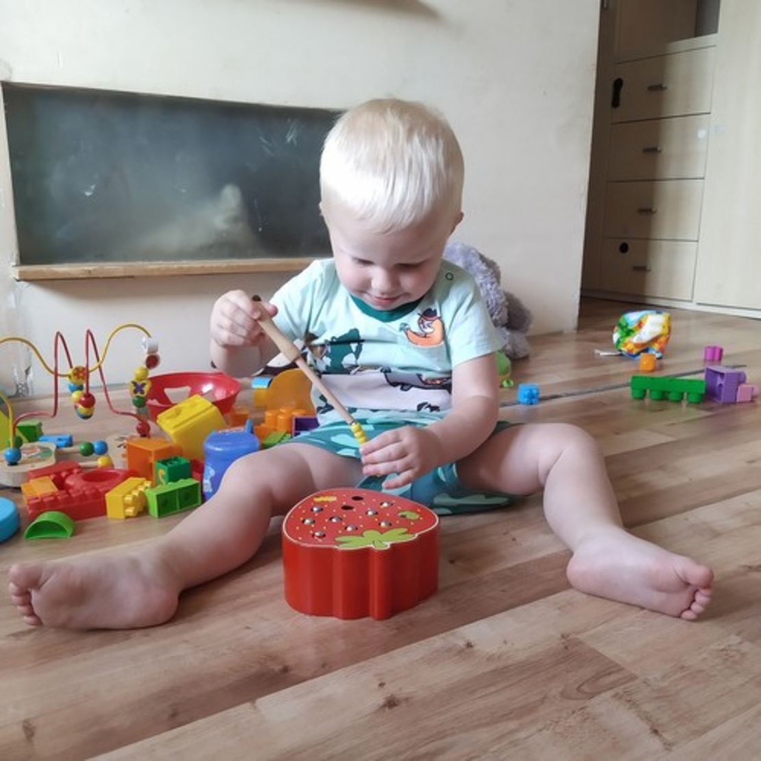 Дървена игра ягода 22411