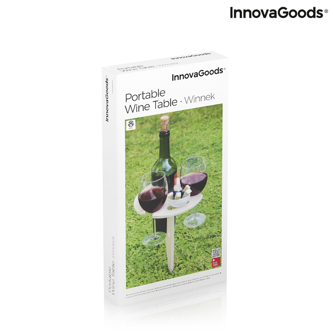 Преносима сгъваема маса за вино за открито Winnek InnovaGoods