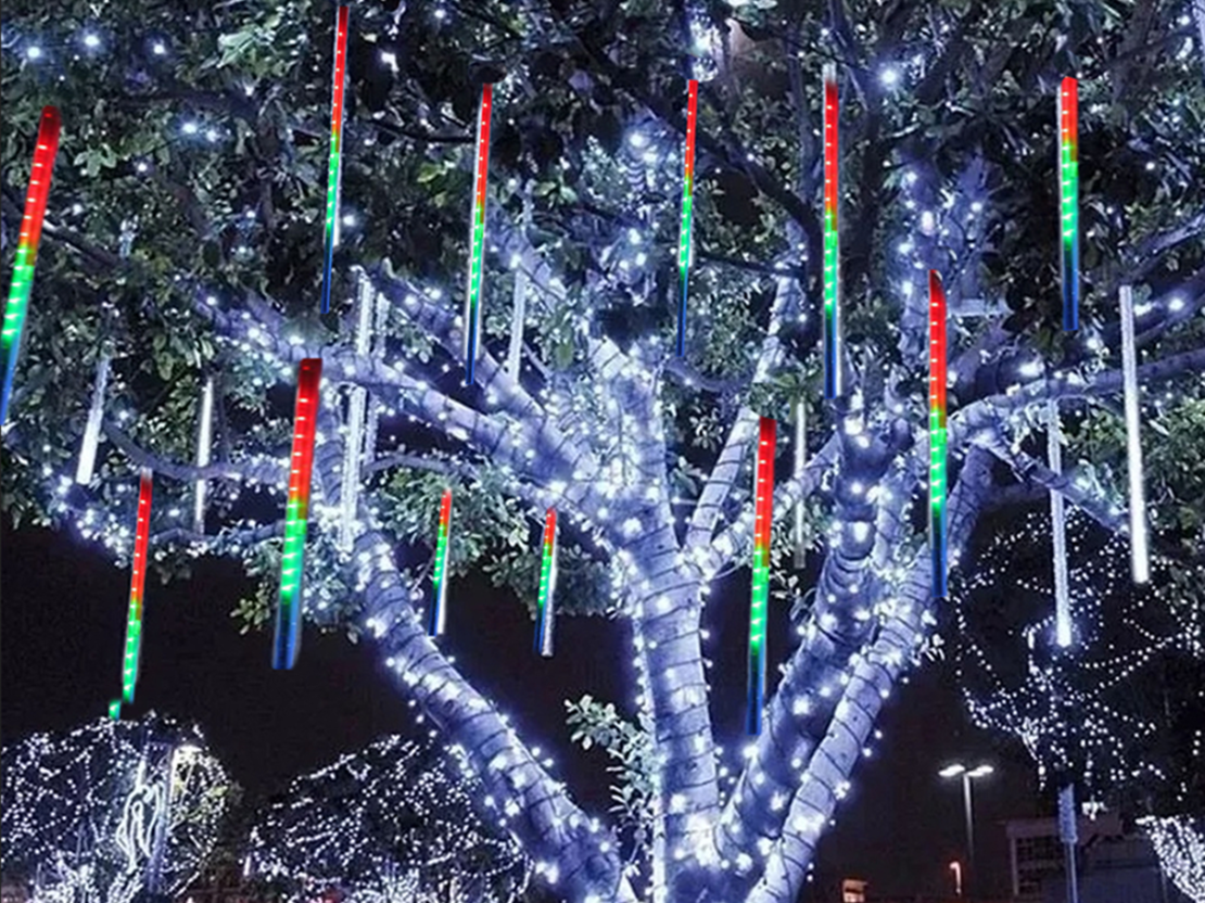 Лампи висулки метеори led падащ сняг 50см ip44