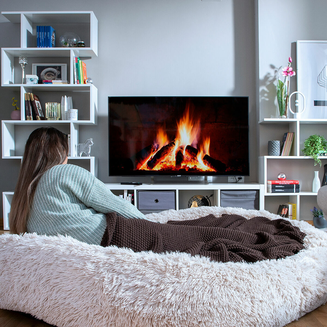 Антистресово легло за домашни любимци и хора Cloft InnovaGoods XXL Beige