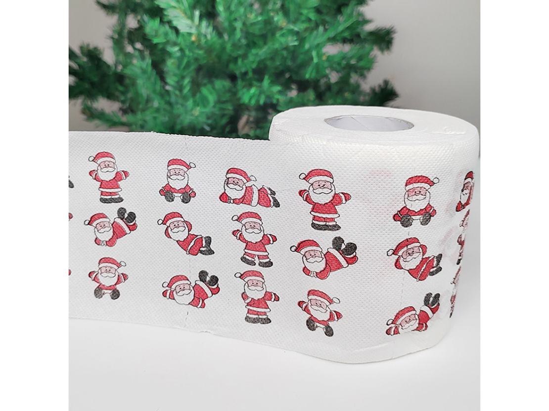Коледна тоалетна хартия santa funny wc
