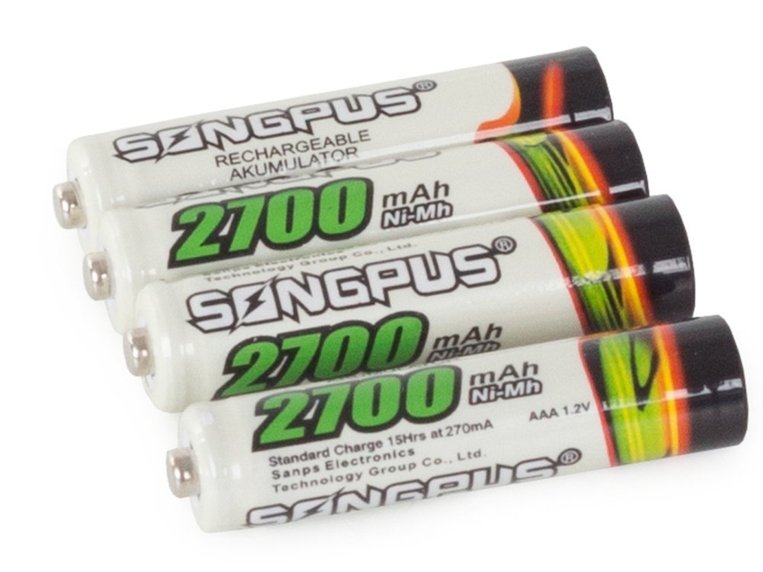 4 бр. aaa r3 до 2700 mah акумулаторна батерия
